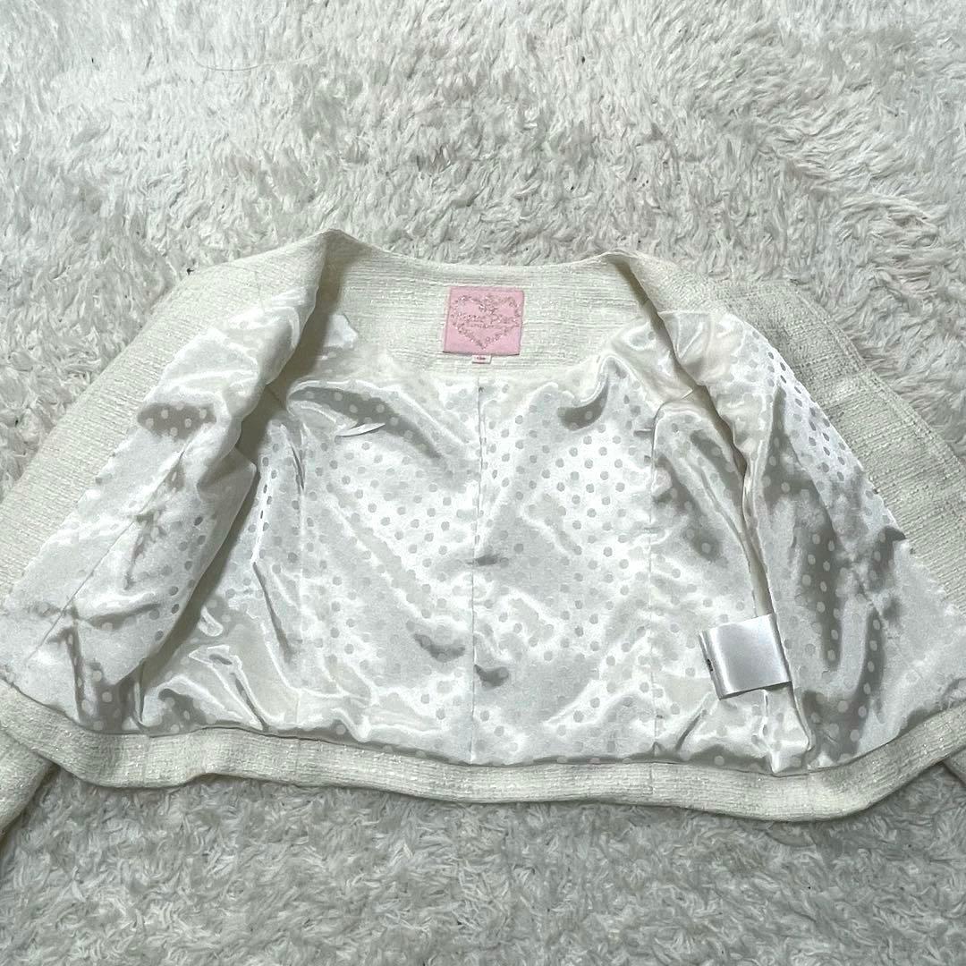 メゾピアノ　セットアップ　フォーマルスーツ　 3点セット　入学式　130