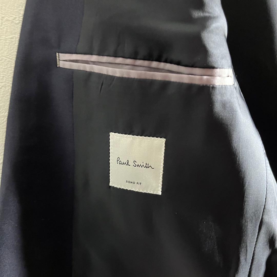 【極美品•3ピース】 ポールスミス×ロロピアーナ スーツ セットアップ L 濃紺