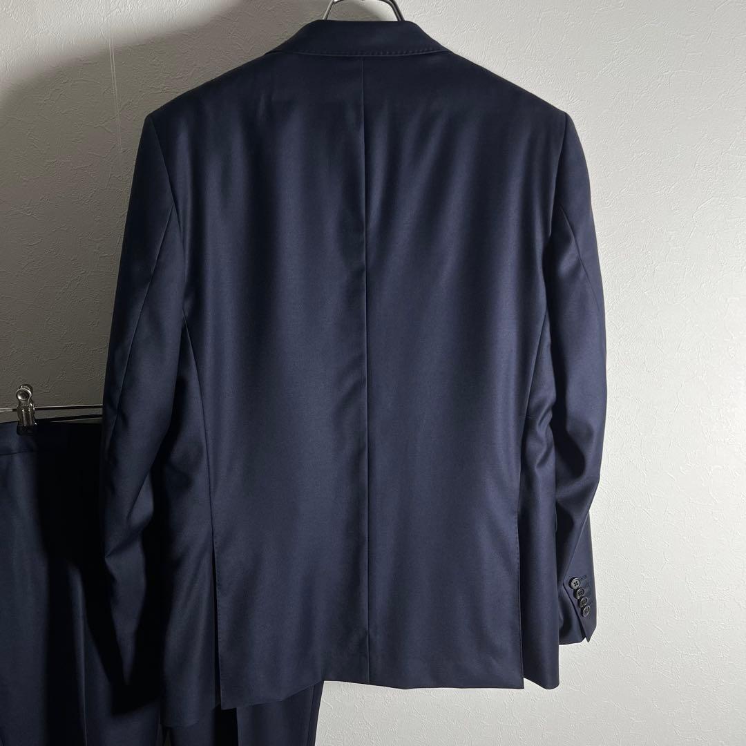 【極美品•3ピース】 ポールスミス×ロロピアーナ スーツ セットアップ L 濃紺