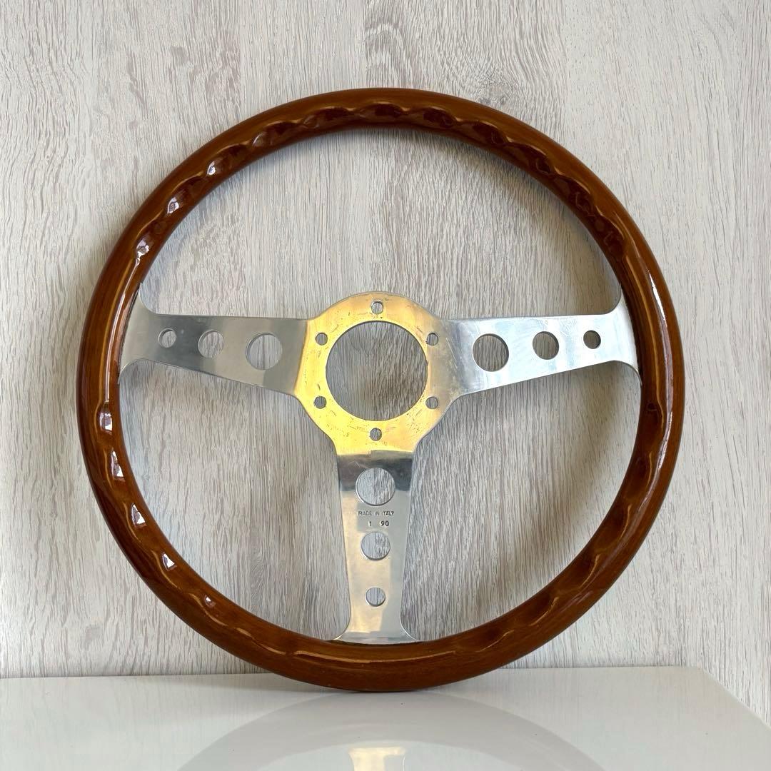 美品、希少品★momo superINDY ウッドステアリング