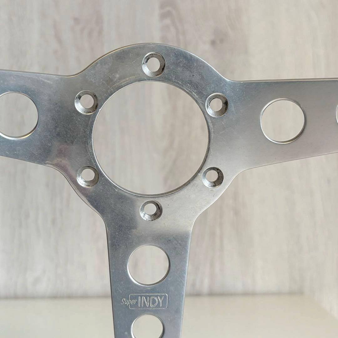 美品、希少品★momo superINDY ウッドステアリング