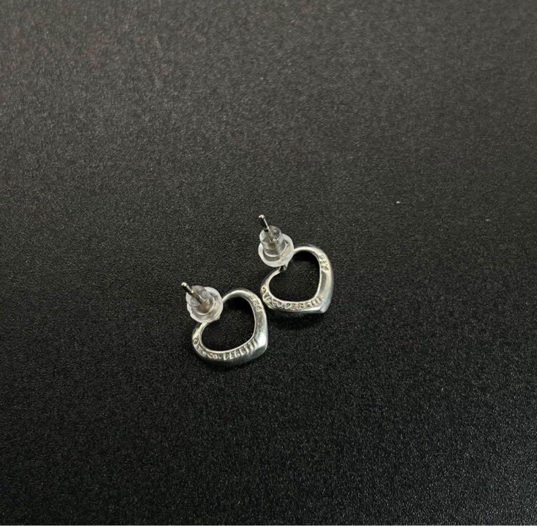 TIFFANY&CO. ピアス　オープンハート　シルバー　925