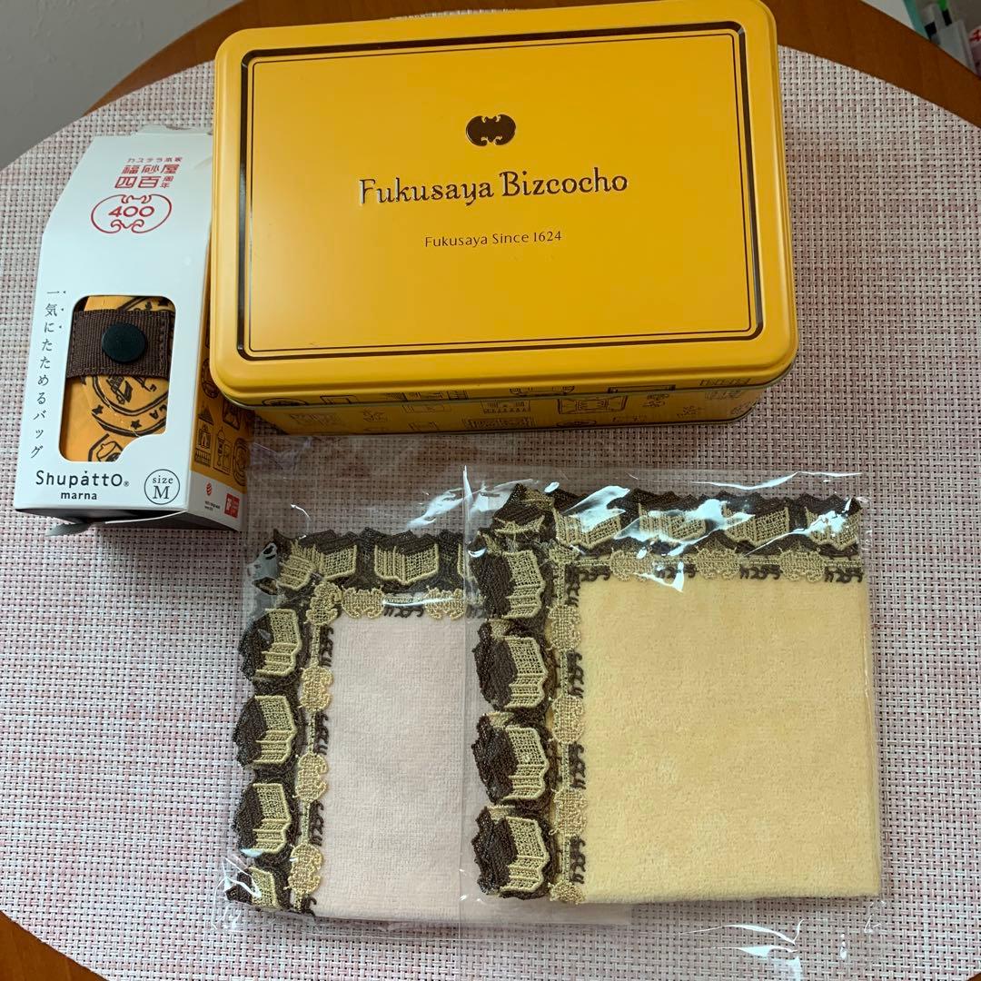 近沢レース　400周年福砂ハンカチ2枚&エコバッグ&缶セット♪