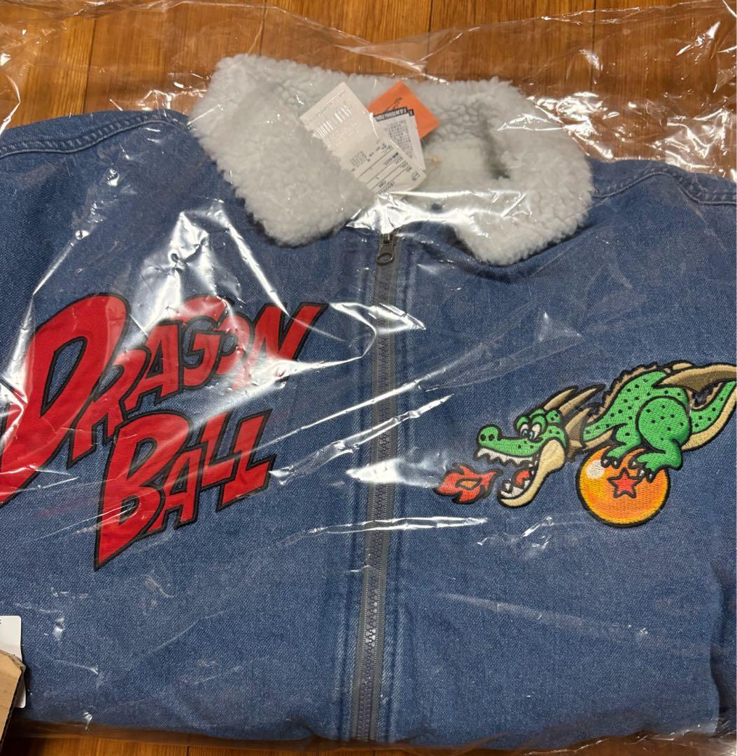 BREEZE ドラゴンボールコラボ　デニムボアジャケット　Lサイズ　大人サイズ