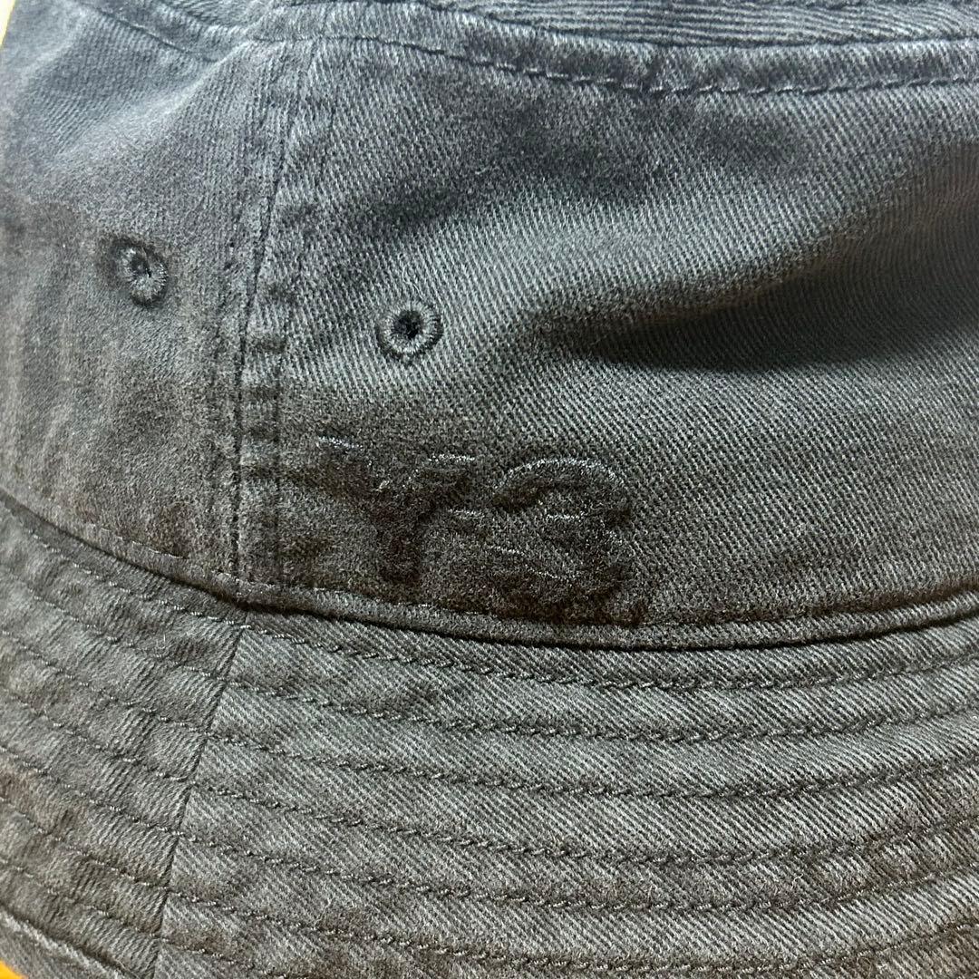 Y-3 ワイスリー ヨウジヤマモト バケットハット 黒 フェード 美品 ロゴ刺繍