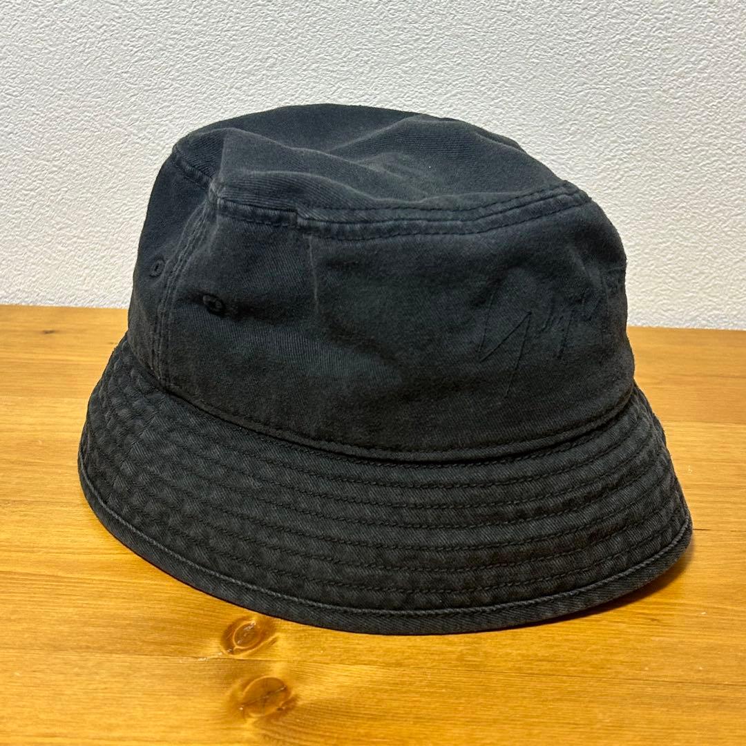 Y-3 ワイスリー ヨウジヤマモト バケットハット 黒 フェード 美品 ロゴ刺繍