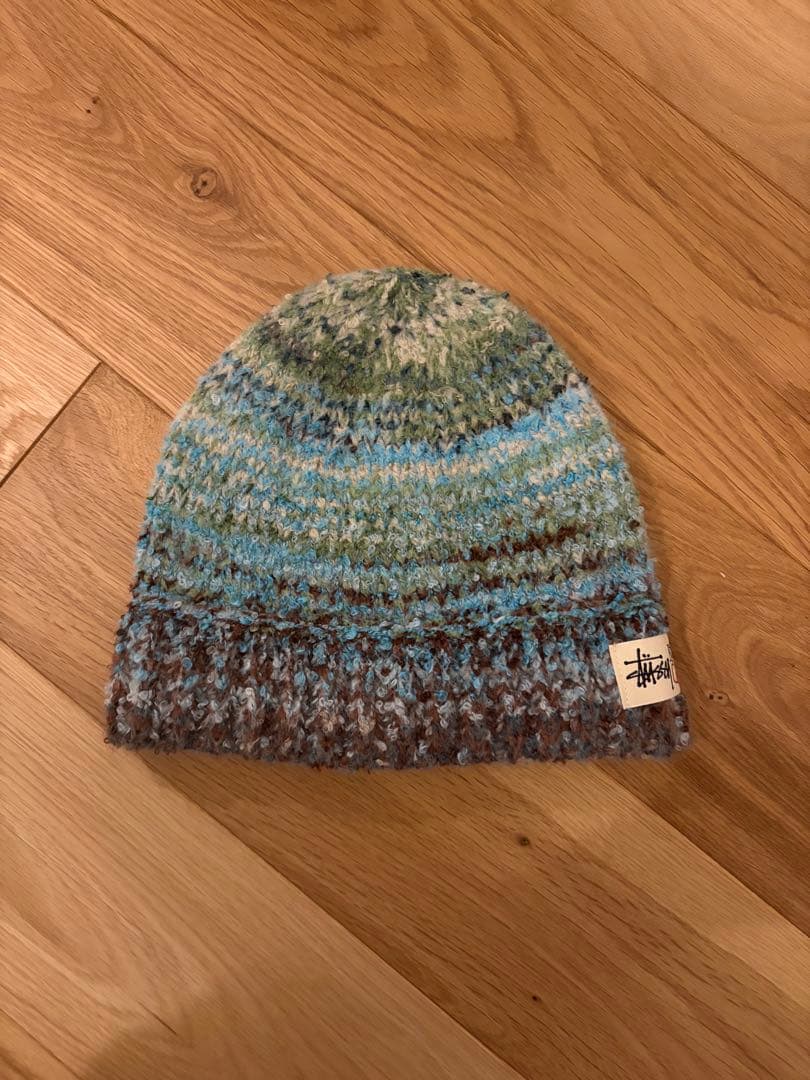 STUSSY マルチカラーニット帽 フリーサイズ