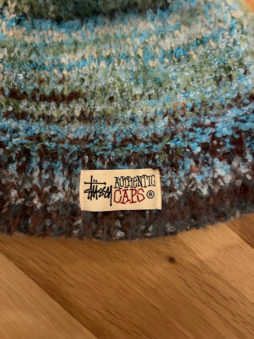 STUSSY マルチカラーニット帽 フリーサイズ