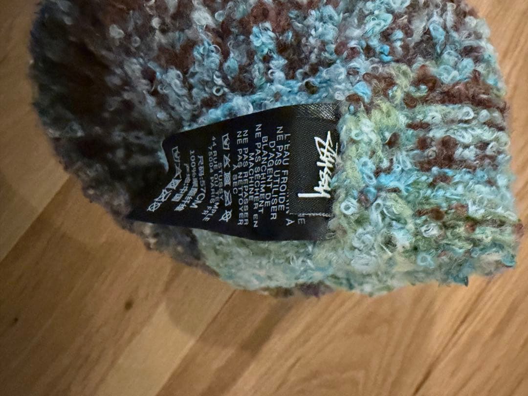 STUSSY マルチカラーニット帽 フリーサイズ