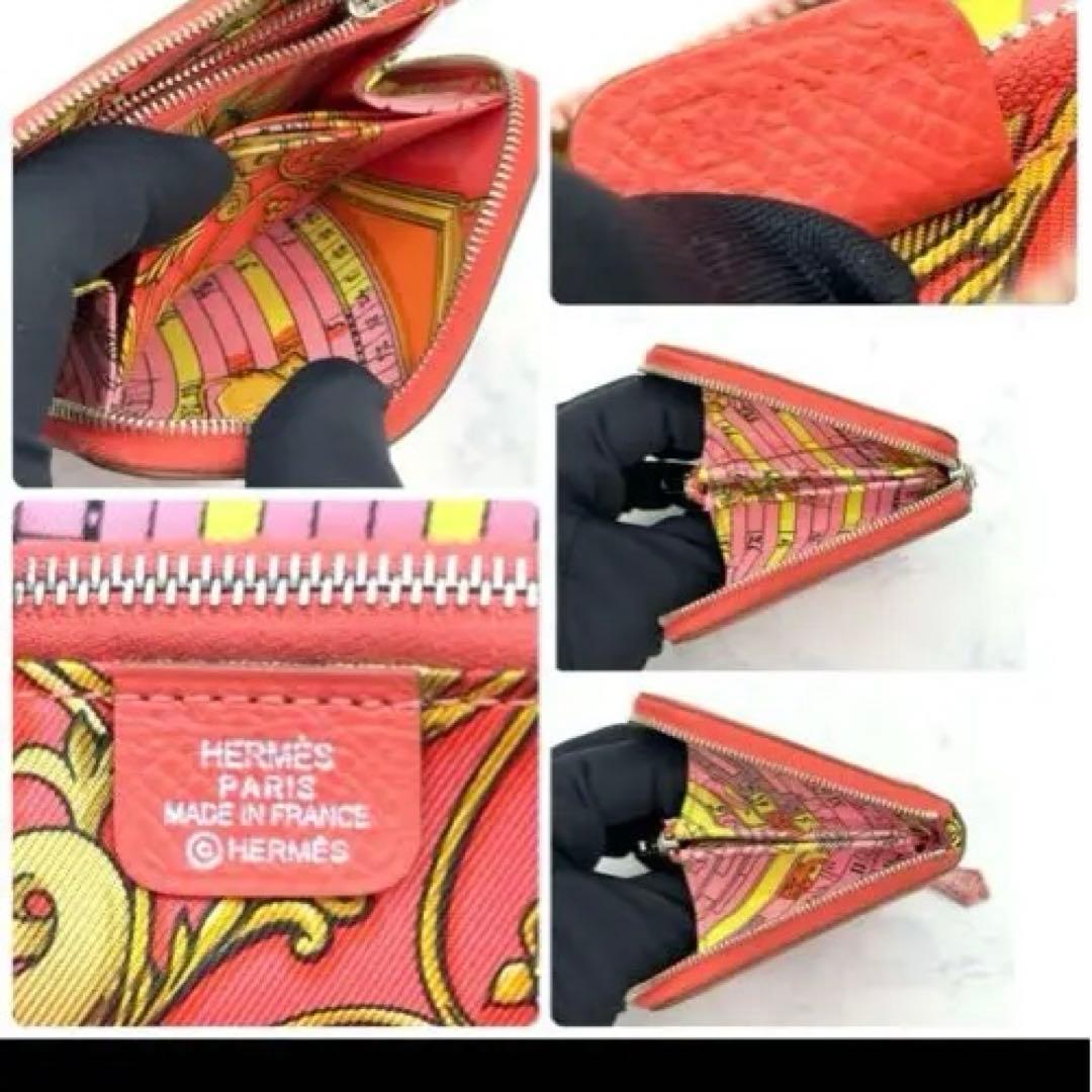 【最高級美品】エルメス アザップコンパクト シルクイン ピンク 年末特価