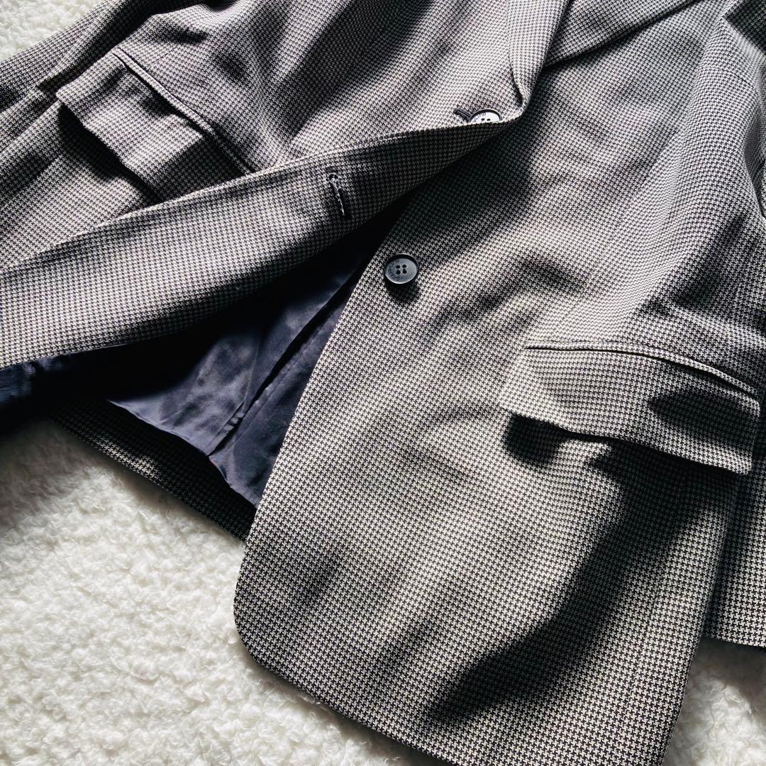Burberrys テーラードジャケット　千鳥　イタリア製生地　ウール100%