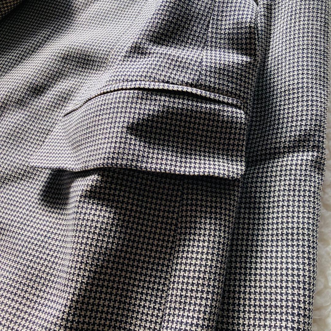 Burberrys テーラードジャケット　千鳥　イタリア製生地　ウール100%