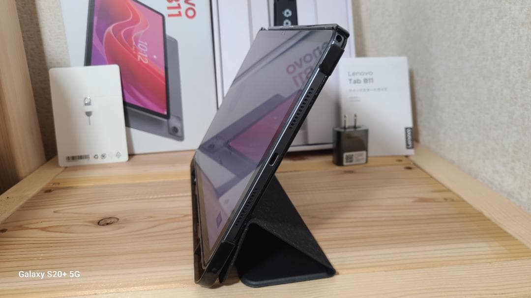 【美品・中古】Lenovo Tab B11 本体+スタンドカバー+保護フィルム付