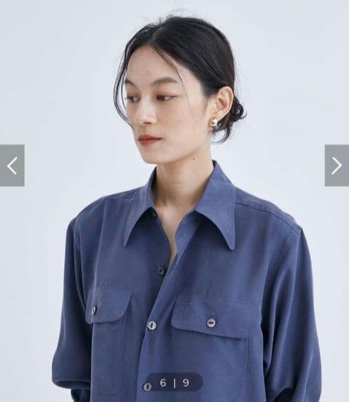 【MADISONBLUE】ハンプトン シルク シャツワンピース