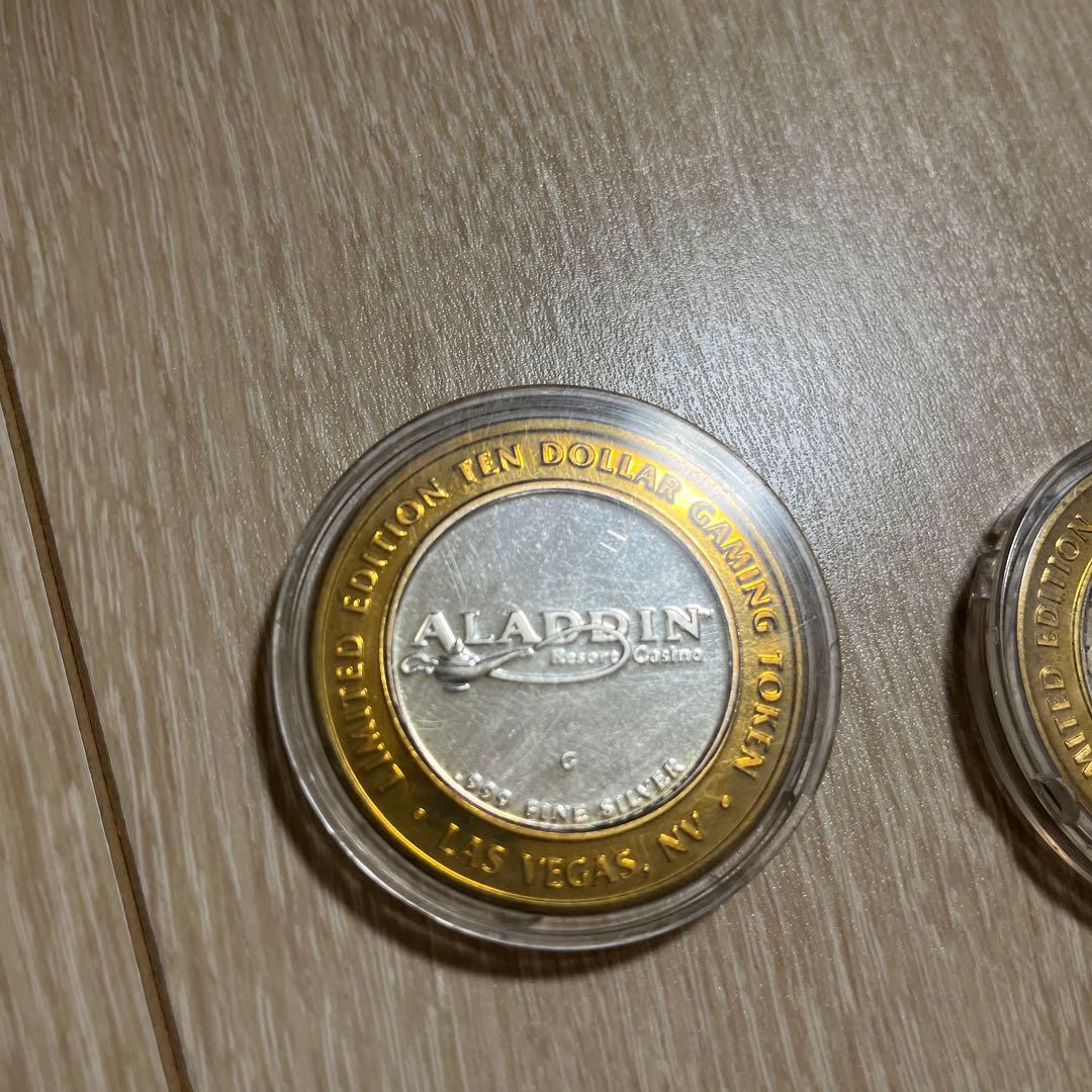 ラスベガス　カジノホテル　ゲーミングトークン　メダルケース入り　LASVegas