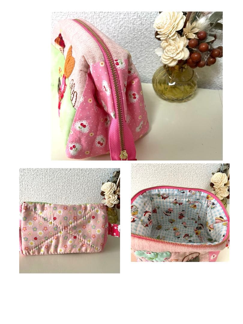 ハローベイビー　L字ファスナーポーチ