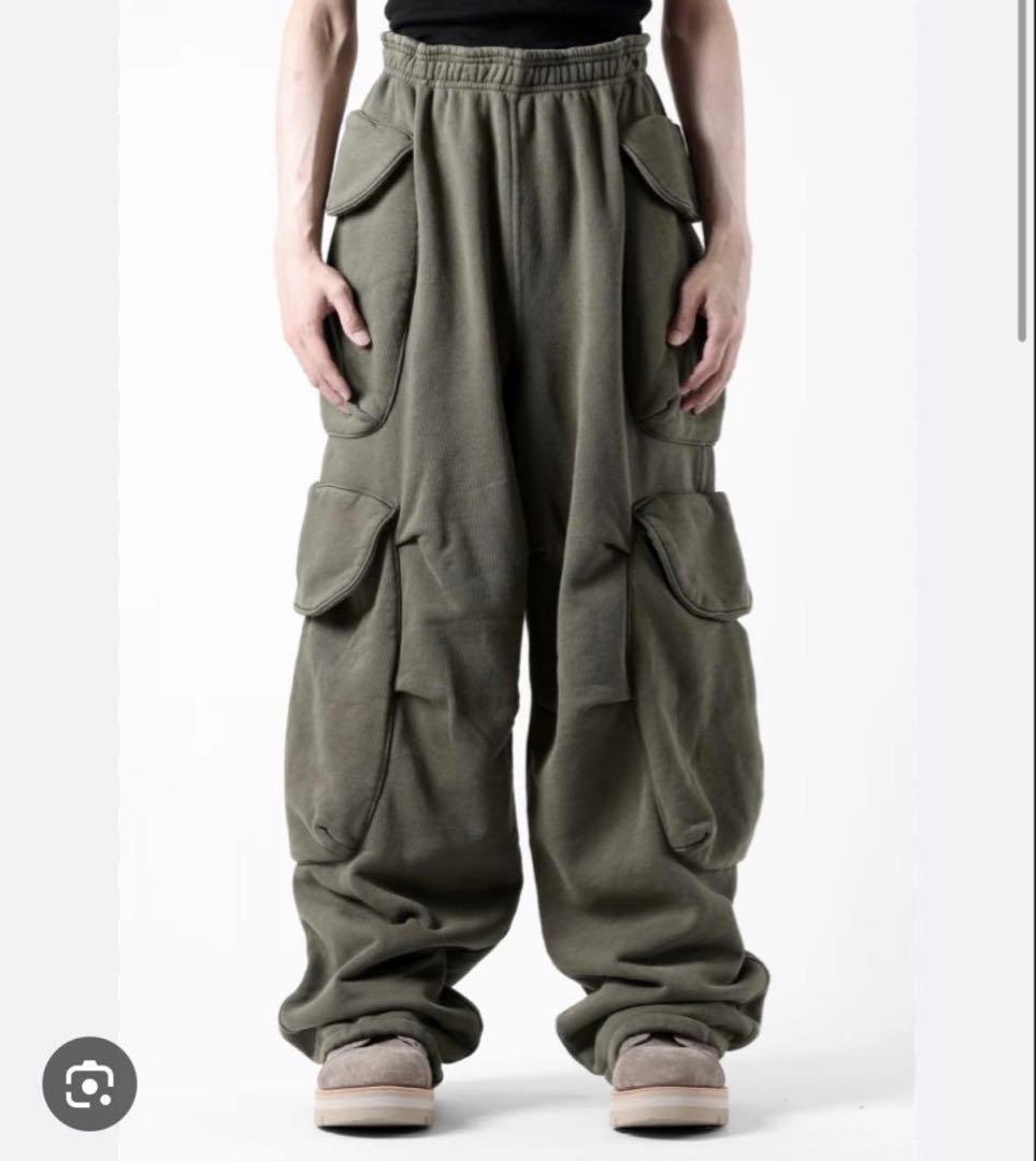 Entire Studios スウェット カーゴ パンツ オリーブ O代官山