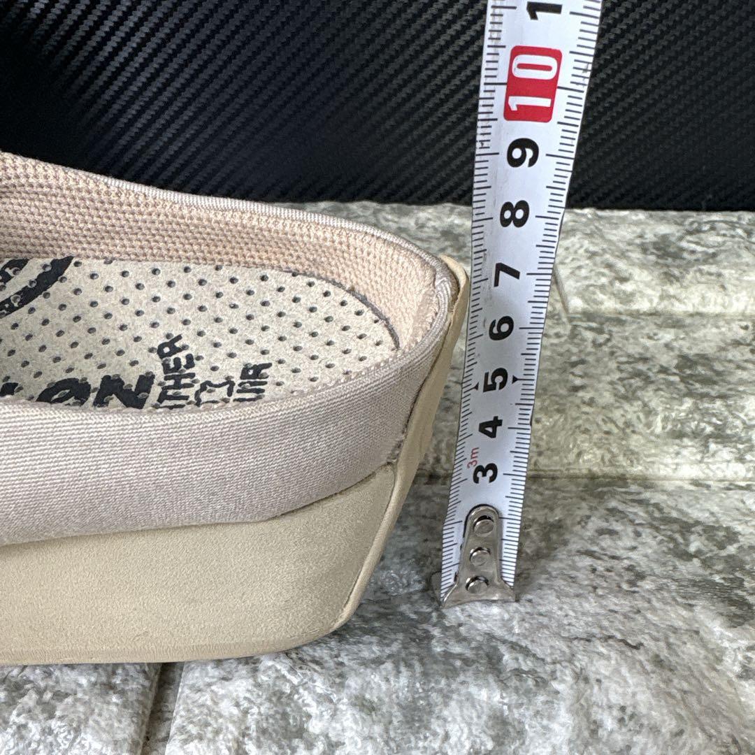 38【NO NAME】ノーネーム　YOKO　ウェッジヒールミュール