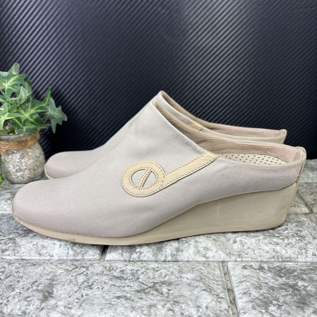 38【NO NAME】ノーネーム　YOKO　ウェッジヒールミュール