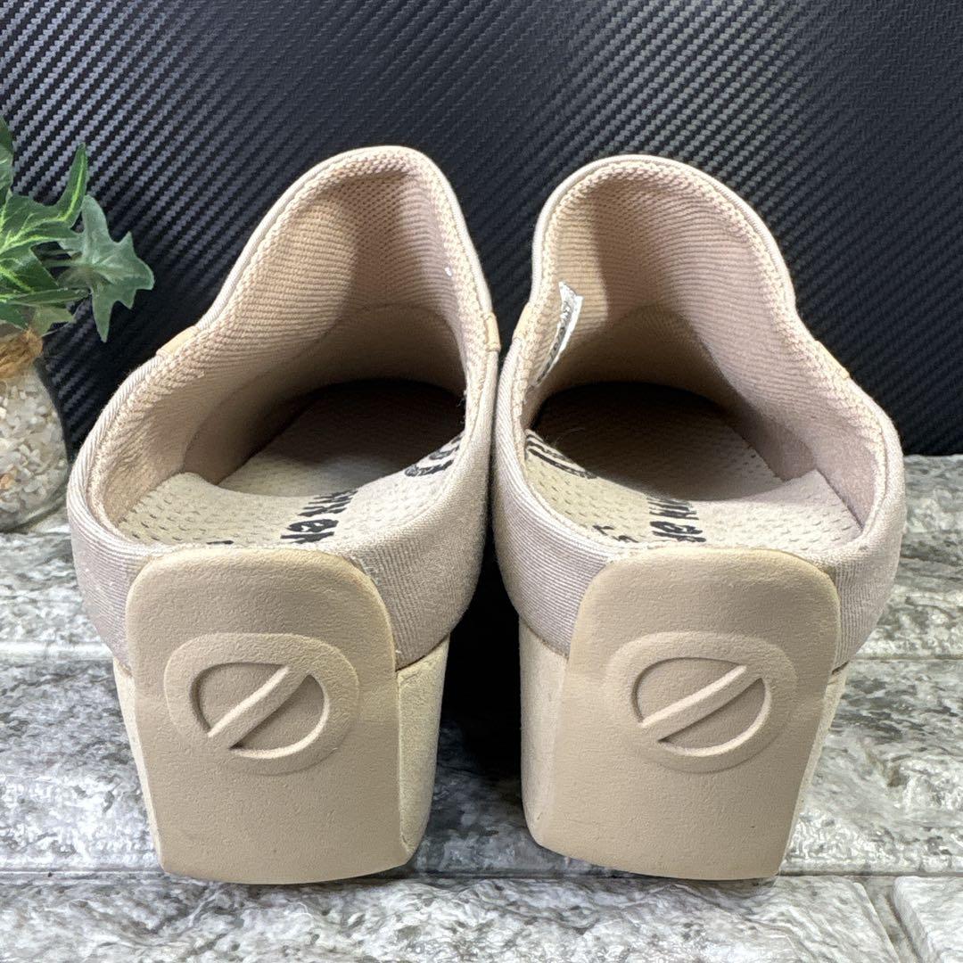 38【NO NAME】ノーネーム　YOKO　ウェッジヒールミュール