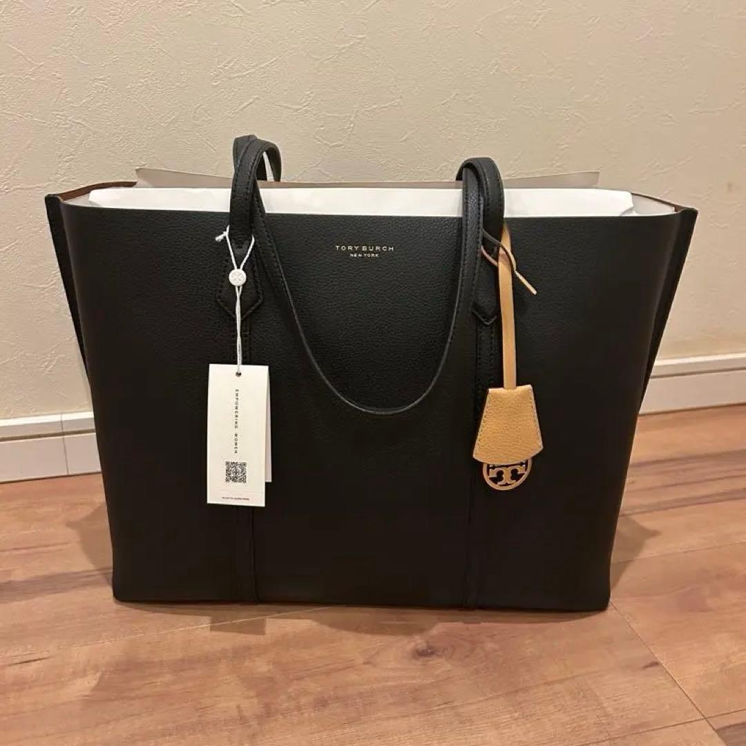 美品★トリーバーチ ペリー トリプルコンパートメント トートバッグ