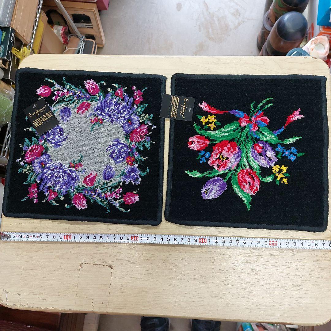 アーンジョー 花柄ハンカチ 10枚 枚 シェニール織 未使用 多少傷 汚れ有