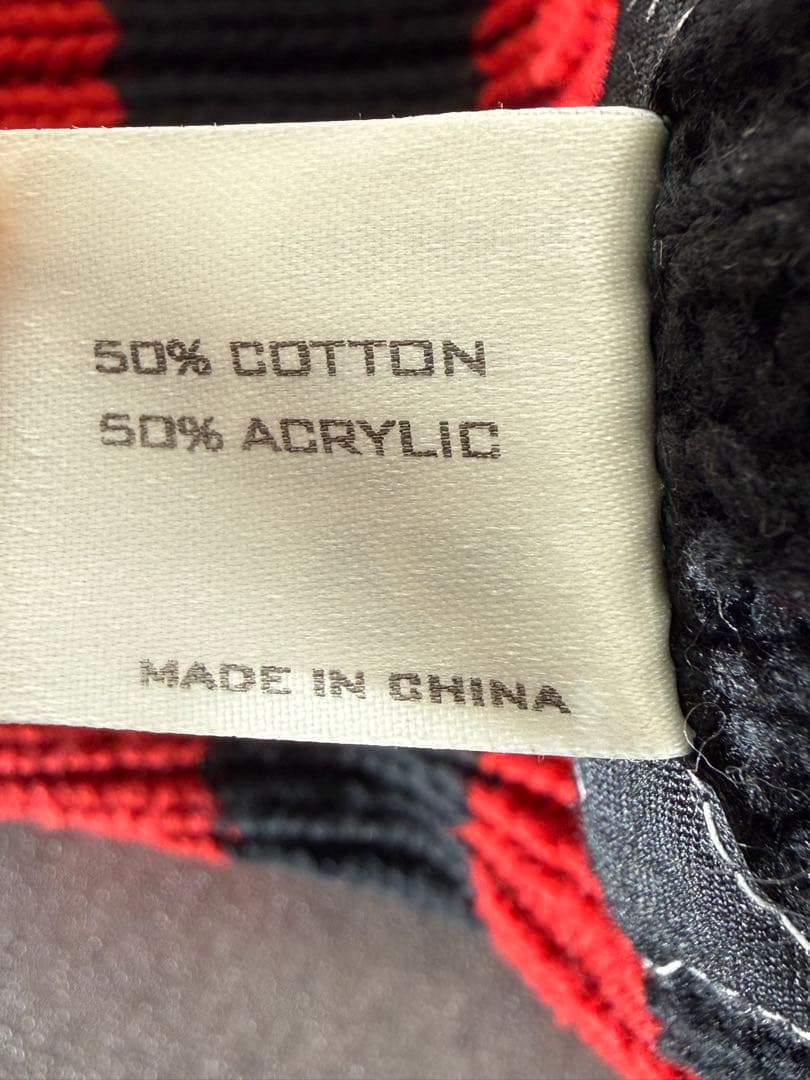 ナンバーナイン 05ss バルーンニットキャップ ボーダー柄