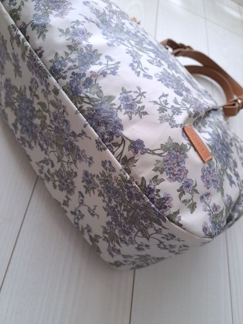 新春お買い得１点のみ　セリーヌ　ブルー　3共布ショルダー紐付　タック入通勤バッグ