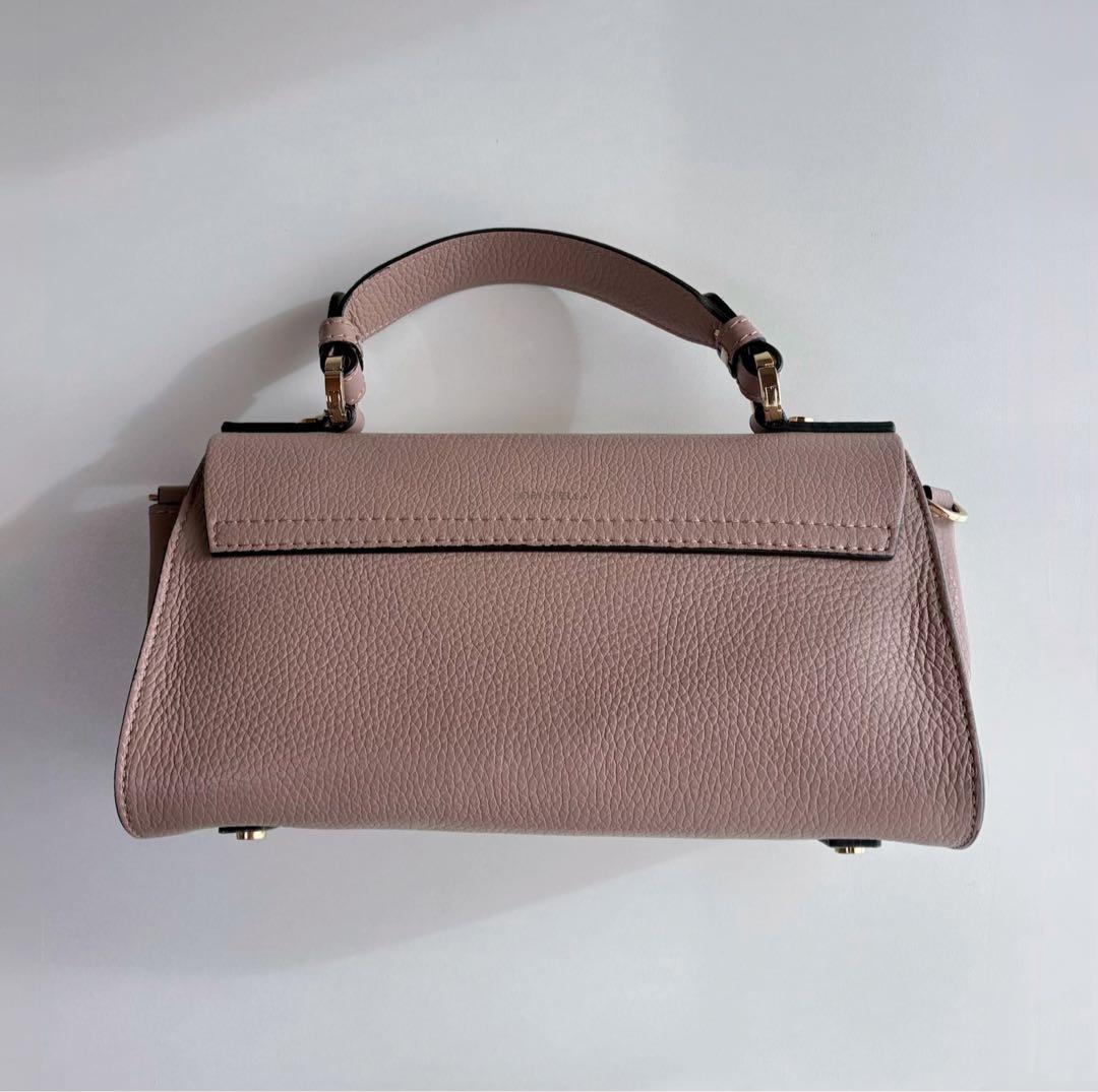 人気完売品 LORISTELLA ハンドバッグ イタリア製　ピンクベージュ
