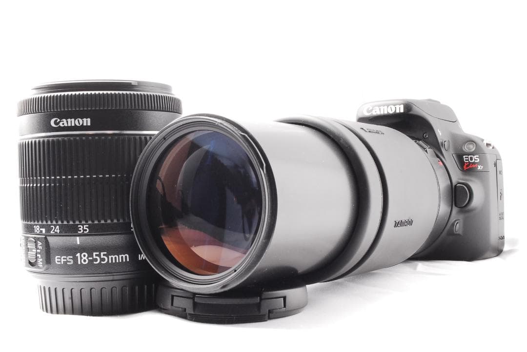 即購入1000円OFF❤️キャノン kiss X7 ダブルレンズセット バッグ付