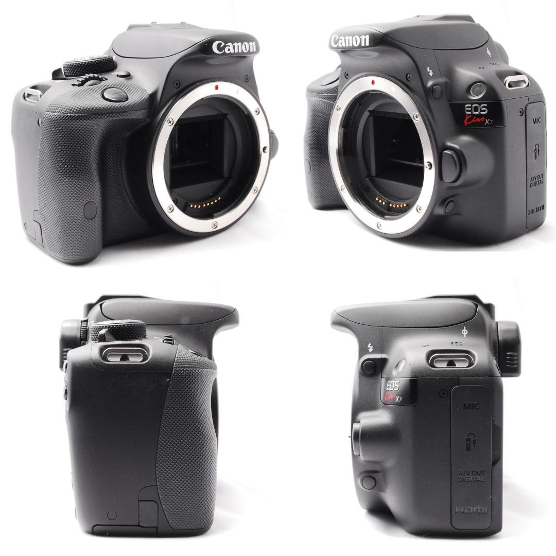 即購入1000円OFF❤️キャノン kiss X7 ダブルレンズセット バッグ付