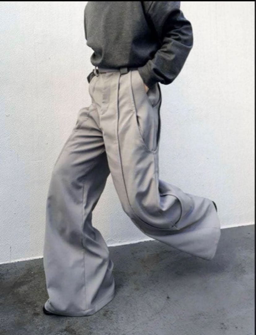 メルカリ最安値GOAT ESSENCE TUCK WIDE PANTS サイズ3