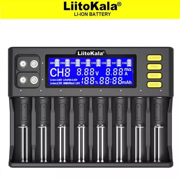 Liitokala Lii-S8 充電器　リチウムイオン電池