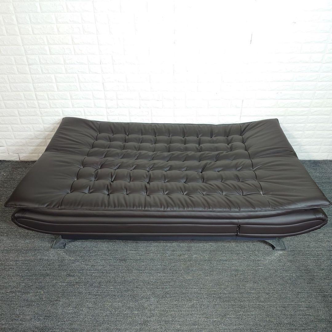 ニトリ ソファベッド Nシールド ロック 3人掛け 合成皮革 家具 D130