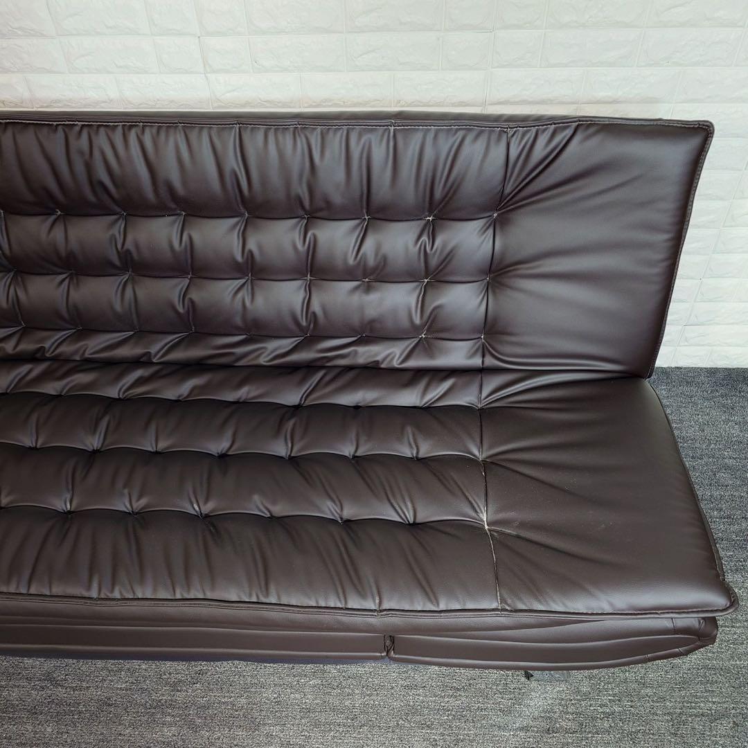 ニトリ ソファベッド Nシールド ロック 3人掛け 合成皮革 家具 D130