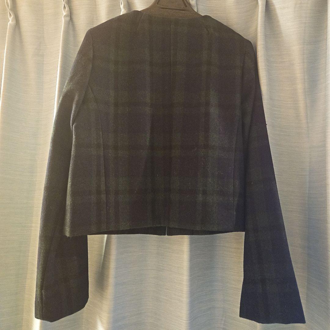 JENNE 最新 ダークグリーン チェック柄 ジャケット新品タグ付き通常半額以下