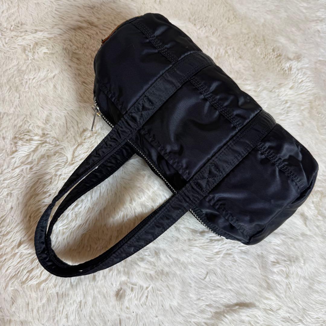 美品 PORTER ポーター タンカー ミニボストンバッグ ブラック 大容量 黒