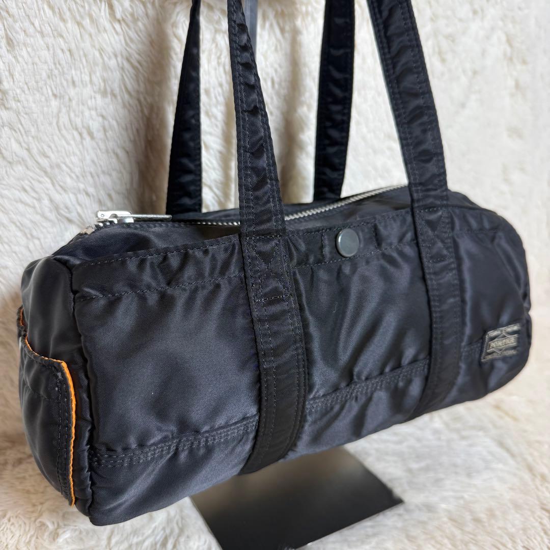 美品 PORTER ポーター タンカー ミニボストンバッグ ブラック 大容量 黒