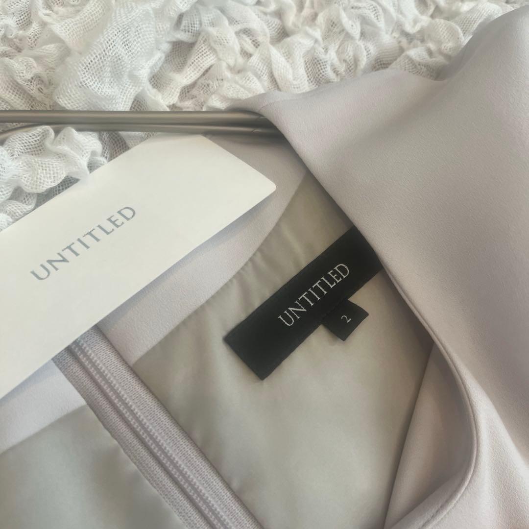 新品未使用タグ付　定価3万　アンタイトル ジョーゼットフィット＆フレアワンピース