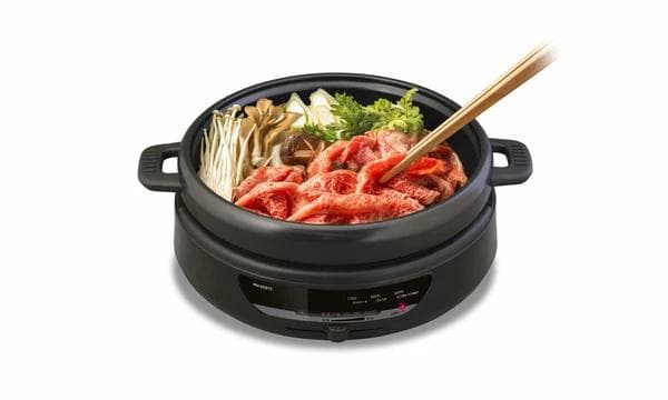 たこ焼き・焼肉・焼きそば・鍋料理すき焼き 3枚プレートグリル鍋焼く煮る炒める蒸す