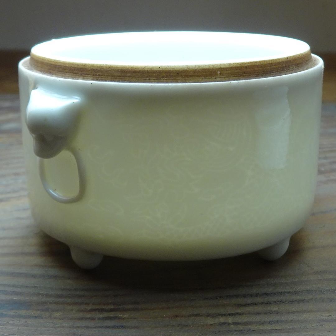 シ*マ様 香合　蓋に欠け有ります　永楽年製　龍模様　香炉　壺　オブジェ　唐物