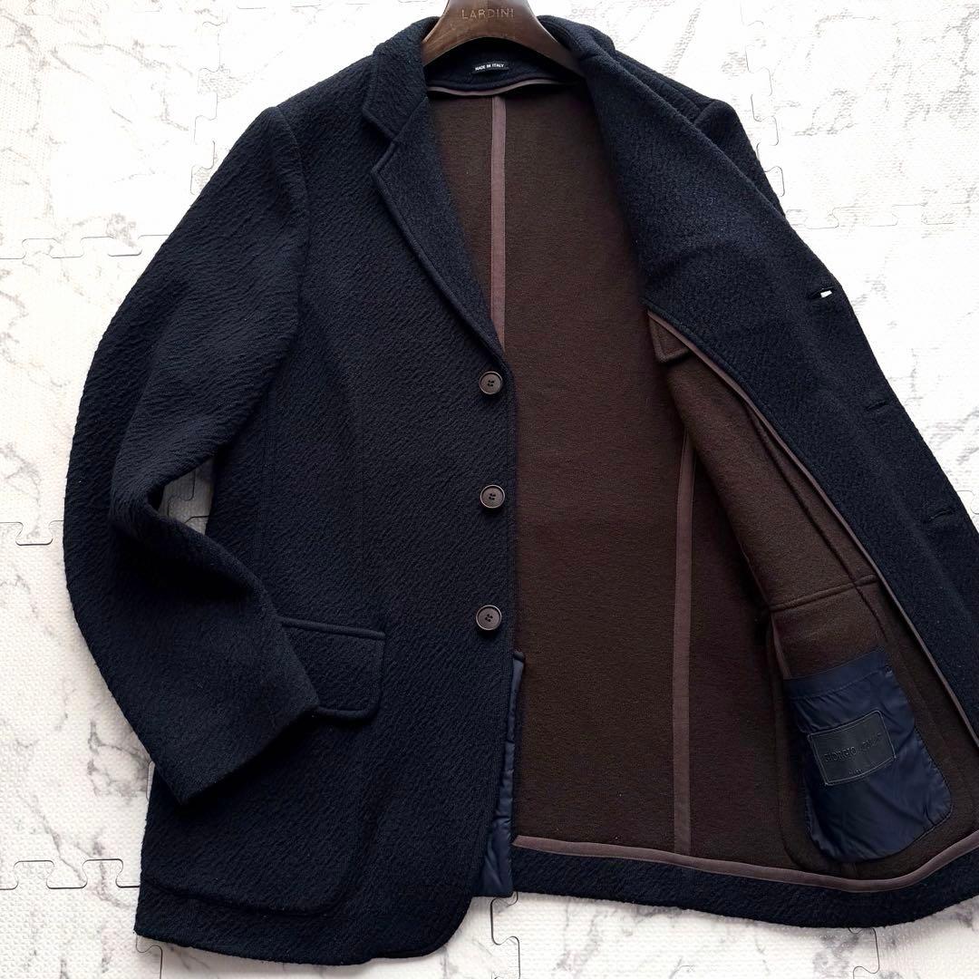 極美品✨ジョルジオアルマーニ 最高級レザータグ テーラードジャケット 54