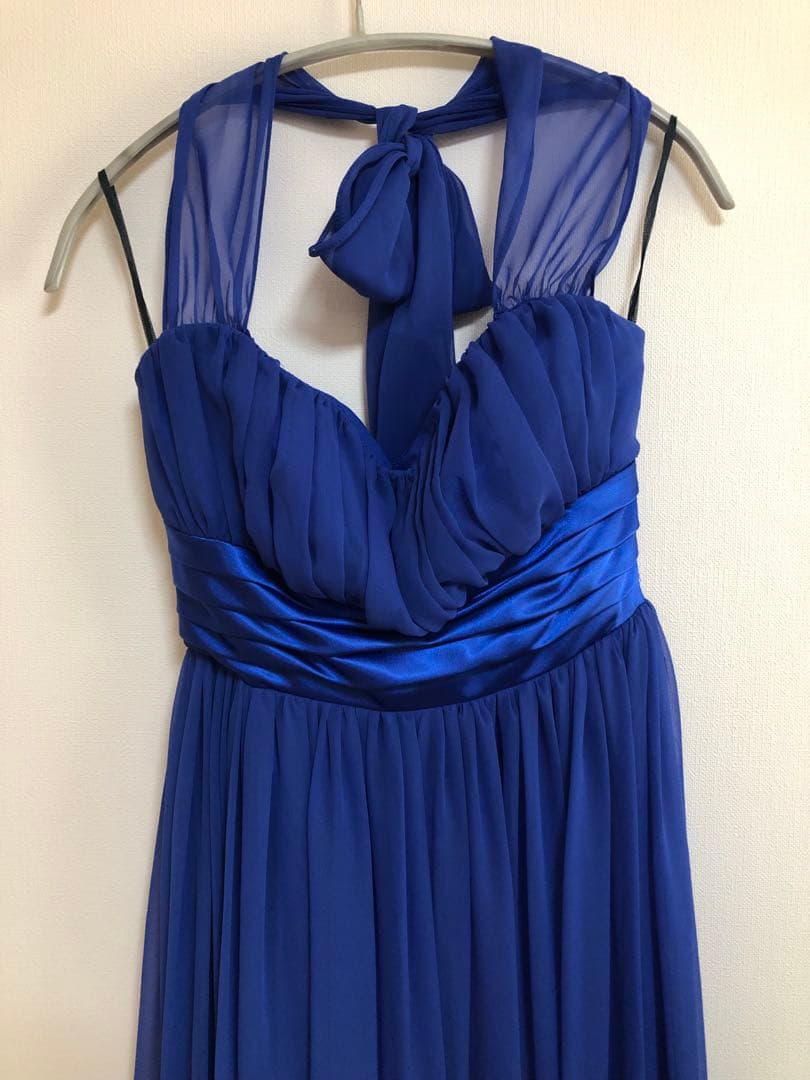 エメ　ロングドレス 青