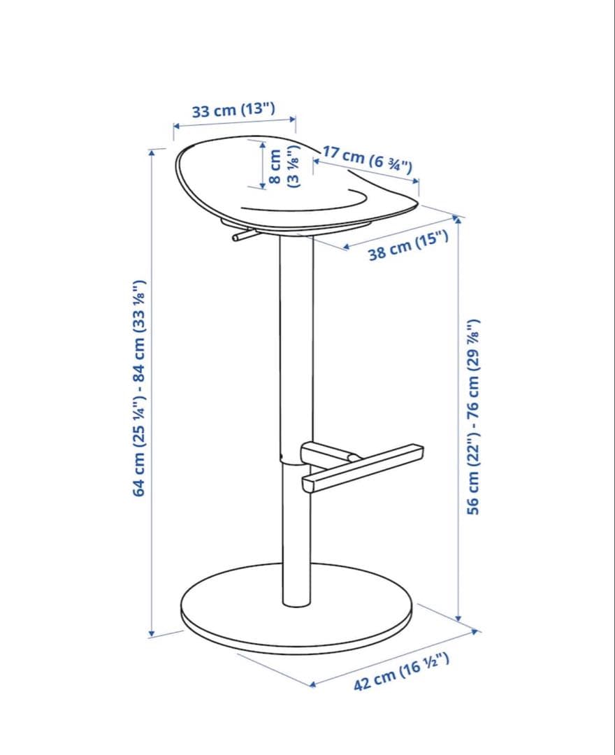 shin.　イケア カウンターチェア　2脚のみ