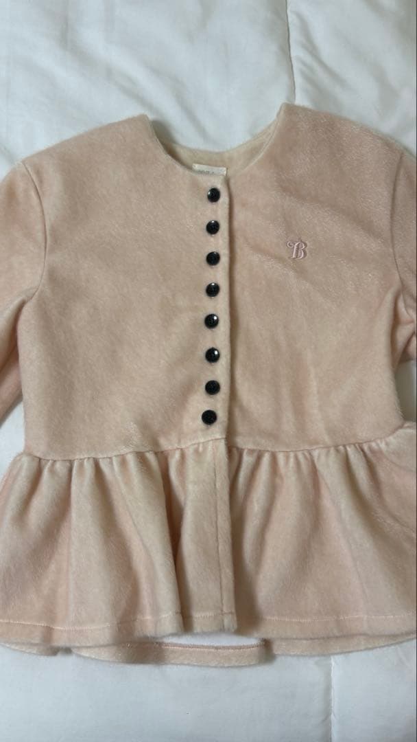 Bibiy ペプラムカーディガン　ピンク