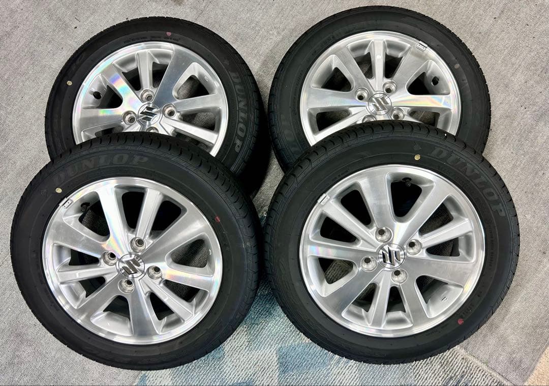 165/60/14 DUNLOP 14インチ 夏用タイヤ ホイールセット