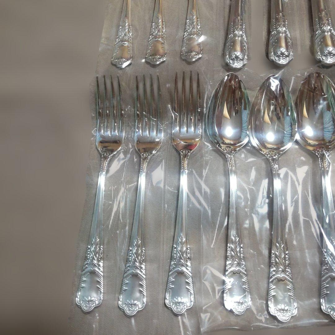 燕物産月桂樹 デザート用カトラリー18本セット