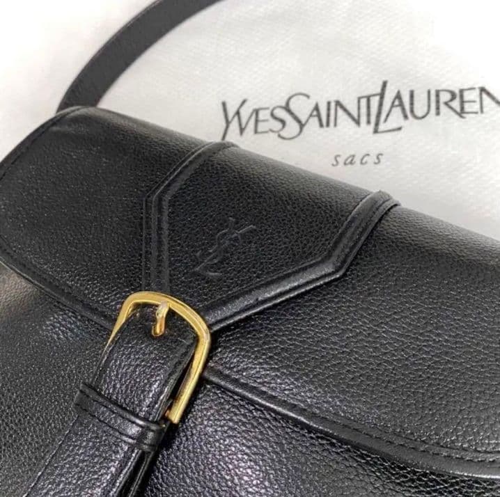 イヴサンローラン　サンローラン ゴールド金具ショルダーバッグ ヴィンテージ