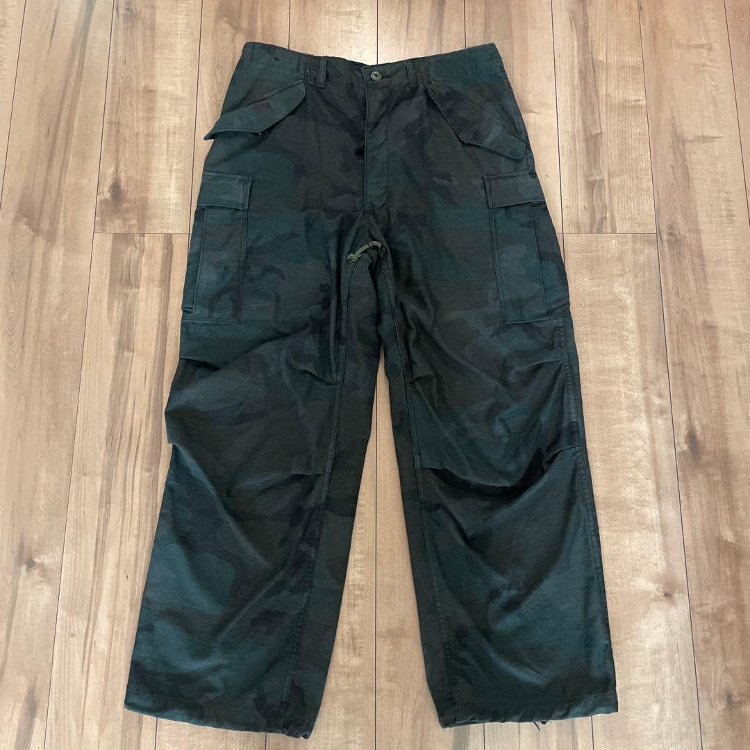 waiper M-65 カーゴパンツ ウッドランド迷彩 黒染め