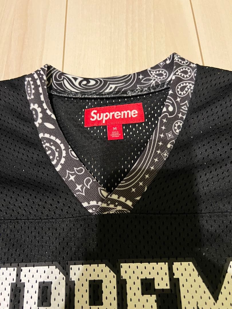 Supreme Bandana Football Jersey ブラック M